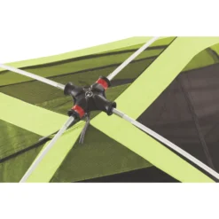 Coleman 6-Person Steel Creek™ Fast Pitch™ Dome Camping Tent With Screen Room, Green -Outdoor Camping Store 2000018059 poles