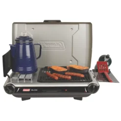 Coleman Deluxe Tabletop Propane 2-in-1 Grill/Stove, 2-Burner -Outdoor Camping Store 2000020925 r 12
