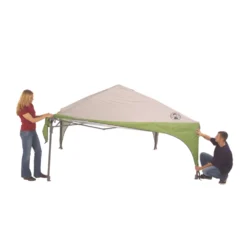Coleman 10 X 10 Canopy Sun Shelter With Instant Setup -Outdoor Camping Store 2000023970 setup 2