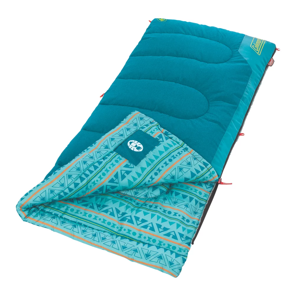 Coleman Kids 50°F Cool-Weather Sleeping Bag, Teal 3 Coleman Kids 50°F Cool-Weather Sleeping Bag, Teal