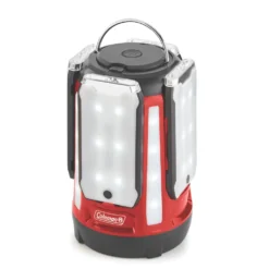 Coleman Quad® Pro 800L LED Lantern -Outdoor Camping Store 2000030727 coleman lantern quad pro multi panel c004 red angle 2