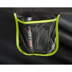 Coleman 6-Person Dark Room Sundome Tent -Outdoor Camping Store 2000032254 coleman dark room tent 6p interior pocket with props green turquoise detail 15B15D