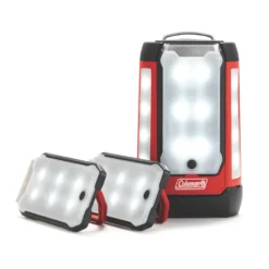 Coleman 3-panel 600 Lumen Lantern -Outdoor Camping Store 2000032684 coleman multi panel expansion 3 panel lantern trio red straight on 3