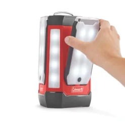 Coleman 3-panel 600 Lumen Lantern -Outdoor Camping Store 2000032684 coleman multi panel expansion 3 panel lantern trio red straight on 4