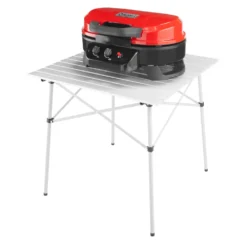 Coleman RoadTrip® 225 Portable Tabletop Propane Grill 15 Coleman RoadTrip® 225 Portable Tabletop Propane Grill -Outdoor Camping Store 2000033047 225 Table Top Coleman Red Side View Grill Closed with table20copy