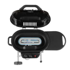 Coleman RoadTrip® 225 Portable Stand-Up Propane Grill 13 Coleman RoadTrip® 225 Portable Stand-Up Propane Grill -Outdoor Camping Store 2000033048 225 Stand Up Coleman Black Detail Grill Open Burner System Flames20copy