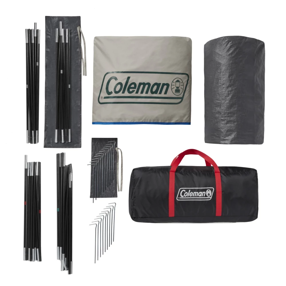 Coleman 6-Person Cabin Tent With Enclosed Weatherproof Screened Porch, Evergreen 9 Coleman 6-Person Cabin Tent With Enclosed Weatherproof Screened Porch, Evergreen - Image 7