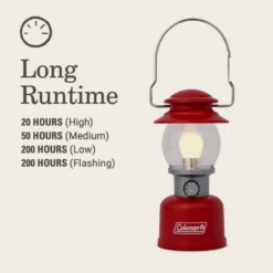 Coleman Classic 500 Lumens LED Lantern, Red -Outdoor Camping Store 2155764 ATF3