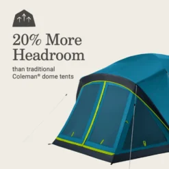 Coleman Skydome™ 4-Person Screen Room Camping Tent With Dark Room™ Technology -Outdoor Camping Store 2155782 ATF5