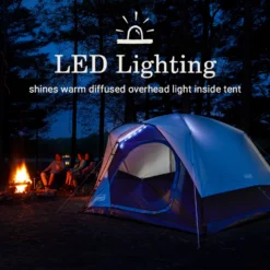 Coleman Skydome™ 4-Person Camping Tent With LED Lighting -Outdoor Camping Store 2155787 ATF2
