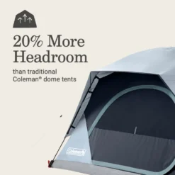 Coleman Skydome™ 4-Person Camping Tent With LED Lighting -Outdoor Camping Store 2155787 ATF4