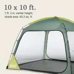 Coleman Skyshade™ 10 X 10 Screen Dome Canopy 13 Coleman Skyshade™ 10 X 10 Screen Dome Canopy -Outdoor Camping Store 2156413 ShelterSkyshadeScreendome10x10 Moss ATF6
