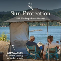 Coleman OASIS™ Lite 7 X 7 Canopy With Sun Wall -Outdoor Camping Store 2156416 OasisLite7x7CanopySunWallBlack ATF4