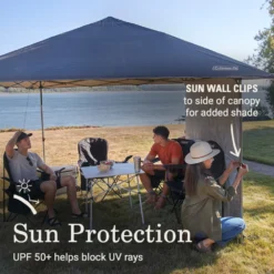 Coleman OASIS™ Lite 10 X 10 Canopy With Sun Wall -Outdoor Camping Store 2156421 OasisLite10x10CanopySunWallBlack ATF4
