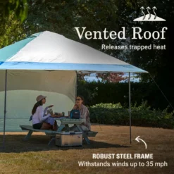 Coleman OASIS™ 13 X 13 Canopy With Sun Wall -Outdoor Camping Store 2156428 OasisLite13x13CanopySunWallMoss ATF3