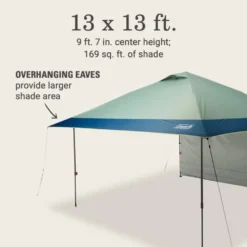 Coleman OASIS™ 13 X 13 Canopy With Sun Wall -Outdoor Camping Store 2156428 OasisLite13x13CanopySunWallMoss ATF6