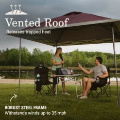 Coleman OASIS™ 10 X 10 Canopy -Outdoor Camping Store 2157495 Oasis10x10CanopyBlackberry ATF4