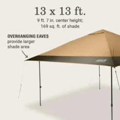 Coleman OASIS™ 13 X 13 Canopy 14 Coleman OASIS™ 13 X 13 Canopy -Outdoor Camping Store 2157498 Oasis13x13CanopyLightOak ATF6