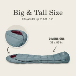 Coleman Tidelands™ 50° Big & Tall Mummy Sleeping Bag -Outdoor Camping Store 2158021 ATF5