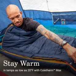 Coleman Big Bay™ 20° Big & Tall Contour Sleeping Bag -Outdoor Camping Store 2158165 ATF3