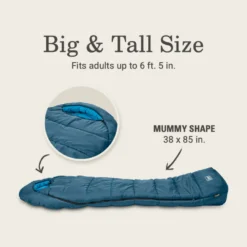 Coleman Tidelands™ 30° Big & Tall Mummy Sleeping Bag 13 Coleman Tidelands™ 30° Big & Tall Mummy Sleeping Bag -Outdoor Camping Store 2158169 ATF5