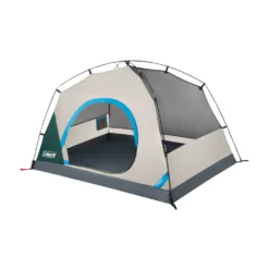 Coleman Skydome™ 2-Person Camping Tent With Full-Fly Vestibule, Evergreen 15 Coleman Skydome™ 2-Person Camping Tent With Full-Fly Vestibule, Evergreen -Outdoor Camping Store 2P DmVstblFllFly Evrgrn 3 FrontAngle FlyOff DoorOpen
