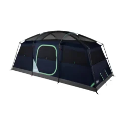 Coleman Sunlodge™ 8-Person Camping Tent, Blue Nights -Outdoor Camping Store 8P20CABIN20CONVENTIONAL Blue20Nights 2 Front Angle Fly20Off Windows20Up