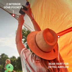 Coleman Skyshade™ Large Compact Beach Shade, Tiger Lily -Outdoor Camping Store Coleman 2000037510 Skyshade TigerLily Large ATF6