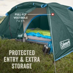 Coleman Skydome™ 2-Person Camping Tent With Full-Fly Vestibule, Evergreen 11 Coleman Skydome™ 2-Person Camping Tent With Full-Fly Vestibule, Evergreen -Outdoor Camping Store Coleman 2000037514 Skydome FullFlyVest 2P ATF3