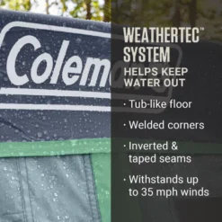 Coleman Skylodge™ 10-Person Instant Camping Tent With Screen Room, Blue Nights -Outdoor Camping Store Coleman 2000037545 Skylodge Instant ScreenRoom 10P ATF4