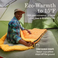 Coleman Arch Bay™ 15°F Big & Tall Sleeping Bag -Outdoor Camping Store Coleman ArchBay SleepingBags 15F Daffodil BT ATF3