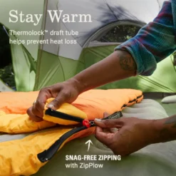 Coleman Arch Bay™ 15°F Big & Tall Sleeping Bag -Outdoor Camping Store Coleman ArchBay SleepingBags 15F Daffodil BT ATF4