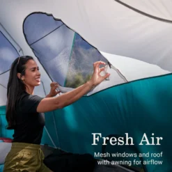 Coleman Blue Springs II™ 8-Person Camping Tent -Outdoor Camping Store Coleman BlueSpringsTents 8P StormGray ATF6