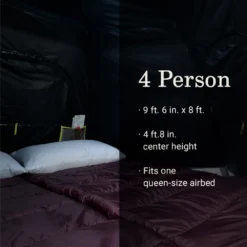 Coleman® Camp Burst™ 4-Person Dark Room™ Camping Tent -Outdoor Camping Store Coleman CampBurstTents 4P DarkRoom ATF8