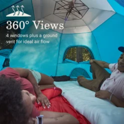 Coleman® Camp Burst™ 4-Person Camping Tent -Outdoor Camping Store Coleman CampBurstTents 4P ScubaBlue ATF4