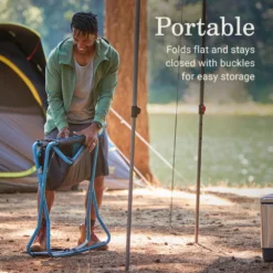 Coleman Cross Rocker Outdoor Rocking Chair -Outdoor Camping Store Coleman CrossRockerChair DeepOcean ATF4