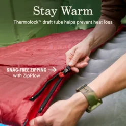 Coleman Flatlands™ 45°F Big & Tall Sleeping Bag -Outdoor Camping Store Coleman Flatlands SleepingBags 45F Red BT ATF4