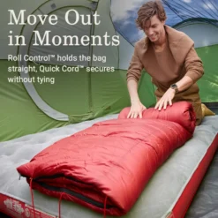 Coleman Flatlands™ 45°F Big & Tall Sleeping Bag -Outdoor Camping Store Coleman Flatlands SleepingBags 45F Red BT ATF5