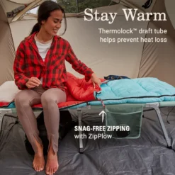 Coleman Flatlands™ 50°F Sleeping Bag -Outdoor Camping Store Coleman Flatlands SleepingBags 50F BlueHydrangea ATF3