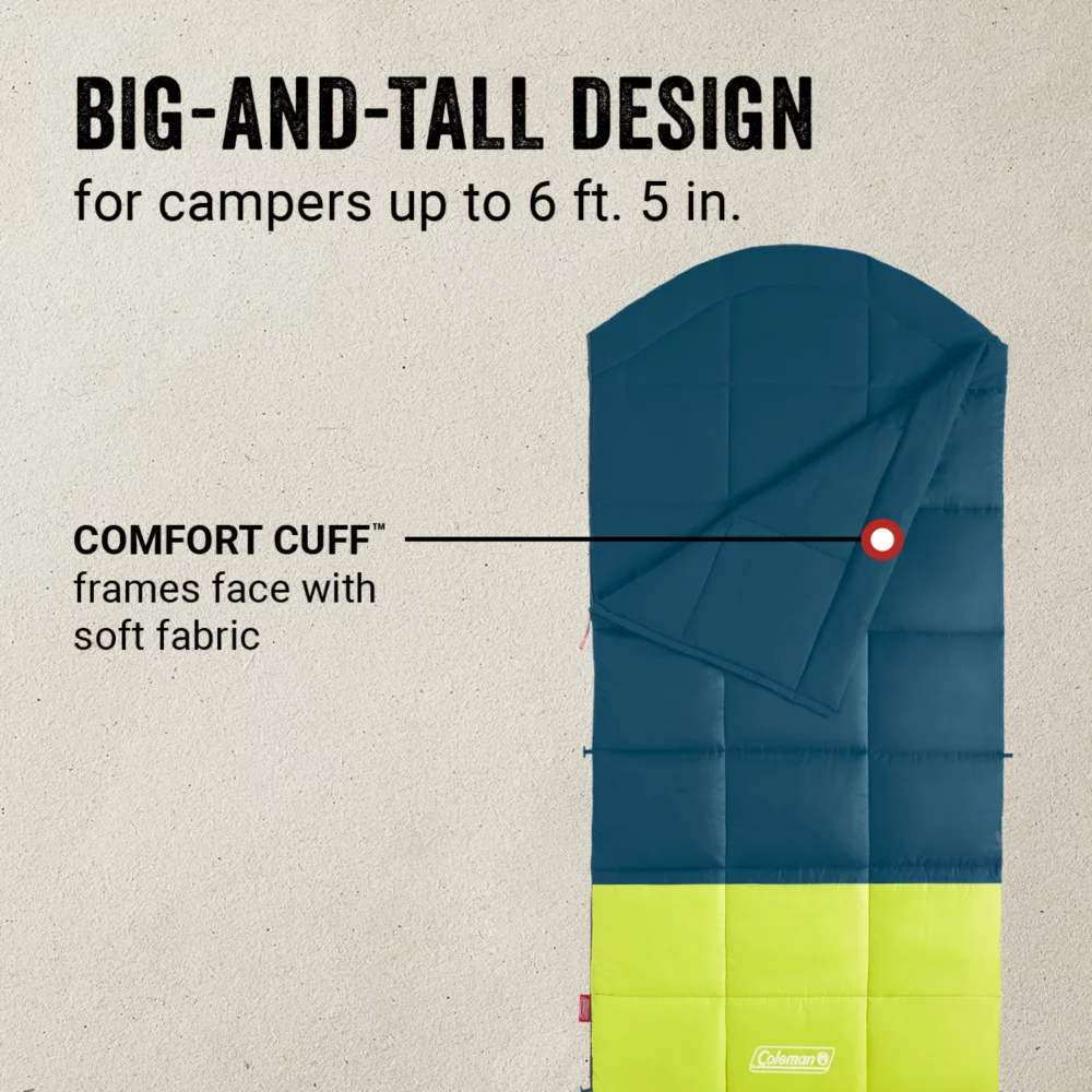 Coleman Kompact™ 40°F Big & Tall Contour Sleeping Bag 6 Coleman Kompact™ 40°F Big & Tall Contour Sleeping Bag - Image 4