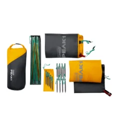 Coleman PEAK1™ 3-Person Backpacking Tent​ -Outdoor Camping Store Peak1 BackpackingTent 2P Overhead Bag Contents 0003 v3 1 1
