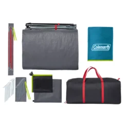 Coleman Skydome™ XL 10-Person Camping Tent With Dark Room™ Technology -Outdoor Camping Store Skydome20XL20Darkroom 10P Overhead Contents v2