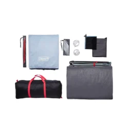 Coleman Skydome™ XL 8-Person Camping Tent With LED Lighting -Outdoor Camping Store Skydome Lighted 8P XL Overhead Bag Contents 0005 v3